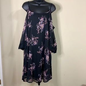 Xhilaration, Large, Black and Floral Dress
